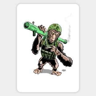 Bazooka Monkey Sticker